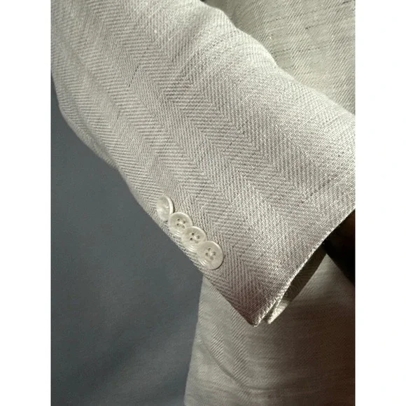 Jack Victor Loro Piana Jersey Blazer Mens Size 44 S Comfortwear Wool Linen Silk Sport Coats & Blazers